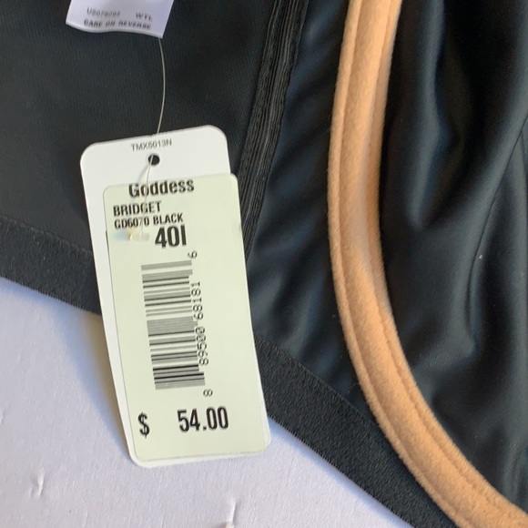 Bridget Black Banded NWT Bra Goddess 34K - Picture 10 of 12